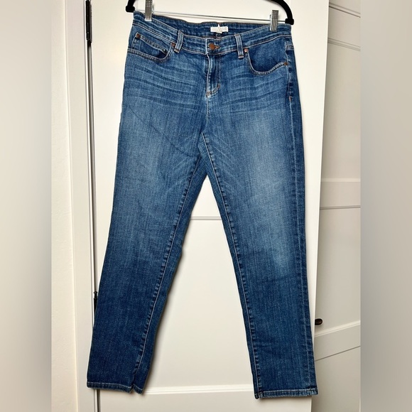 Eileen Fisher Denim - Eileen Fisher Low Rise Organic Cotton Straight Leg Jeans (8)